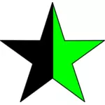 Vector drawing of green anarchism symbol
